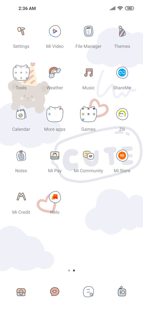 Blue simple bear screenshot
