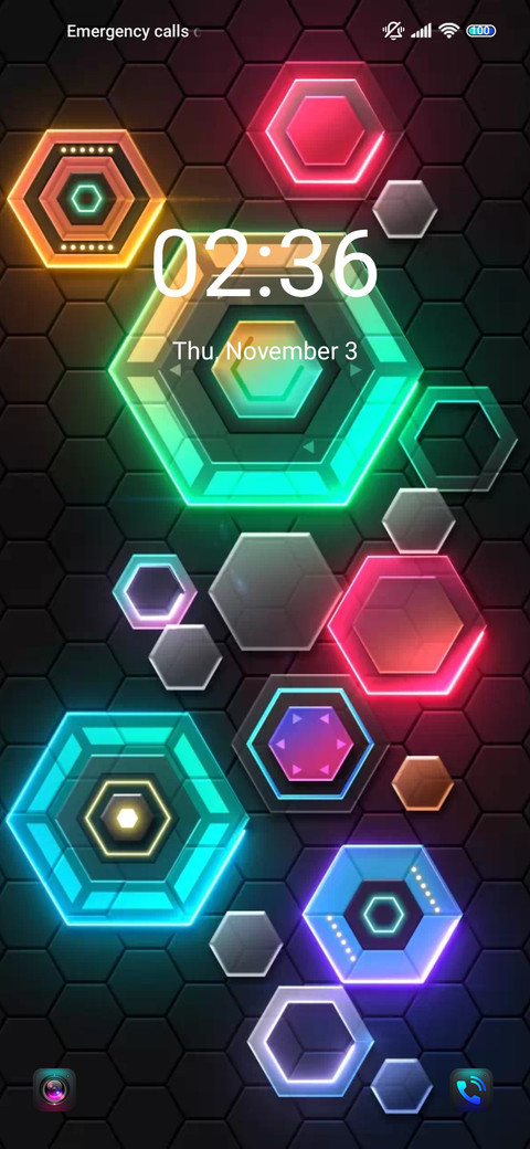 Colored hexagon screenshot