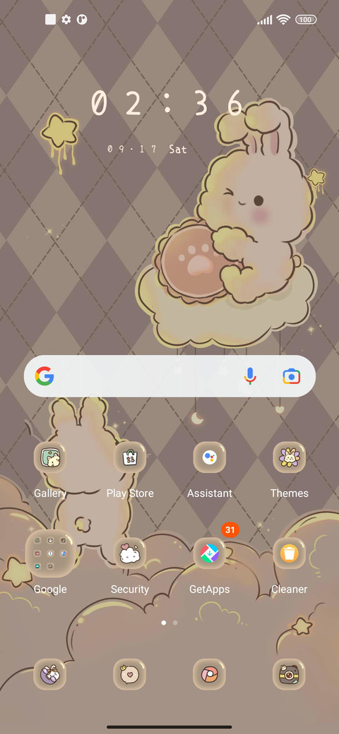 retro moon bunny screenshot