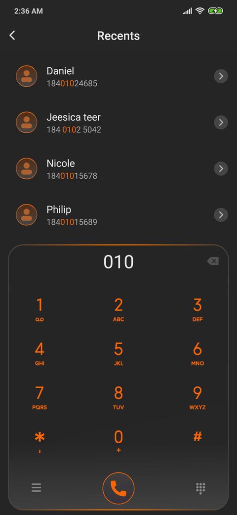 Orange  Gradient X screenshot