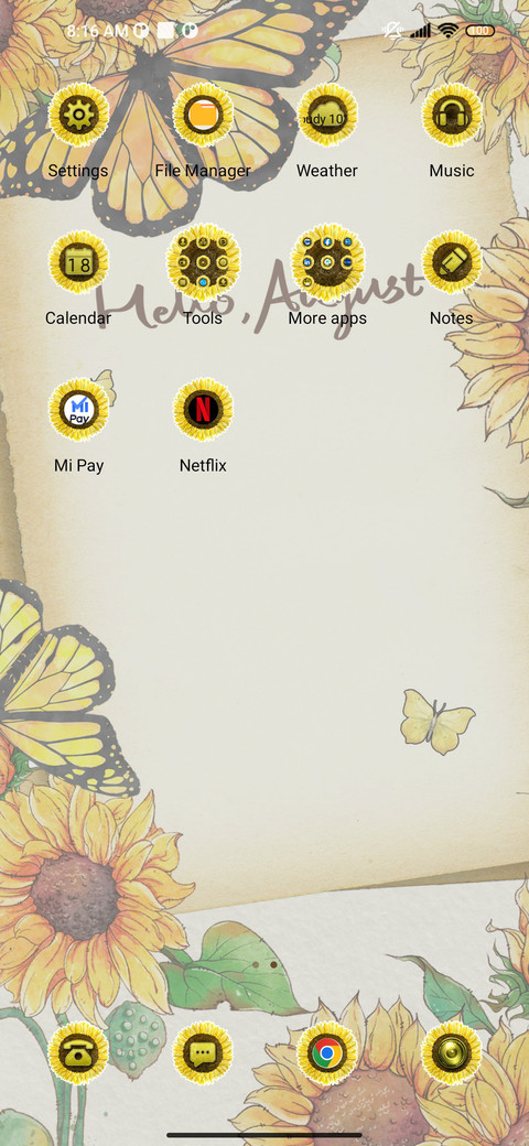 Watercolor flower screenshot