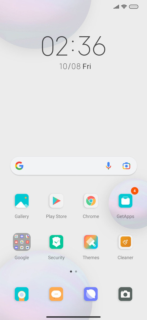 Simple color ball screenshot