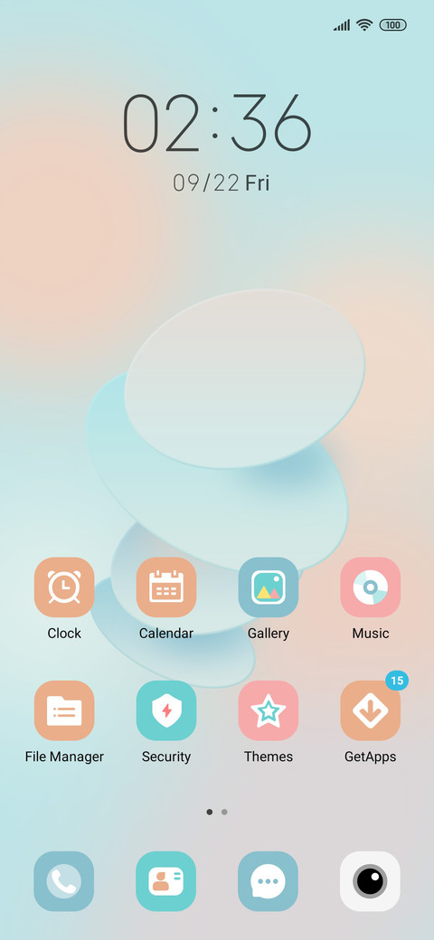 Geometric circle screenshot