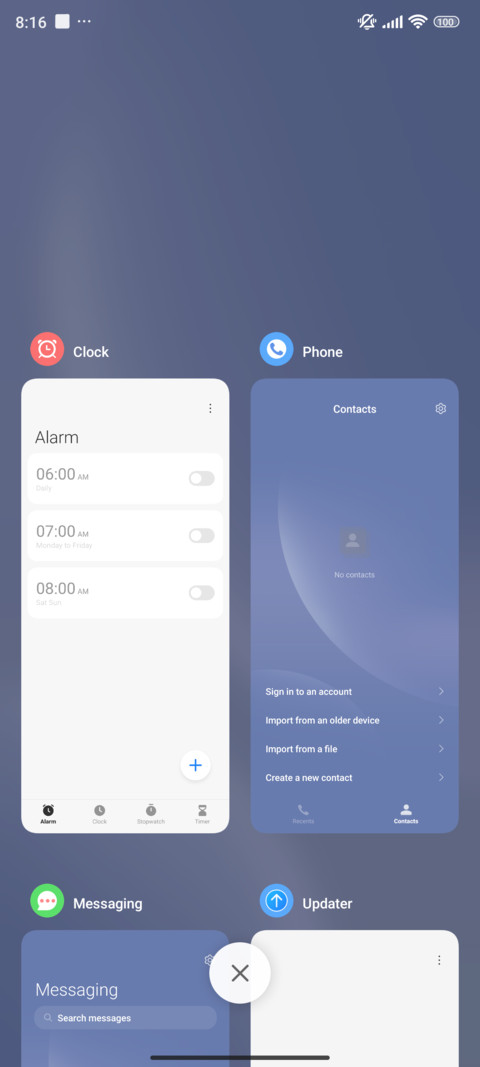 Simple Blue Kit screenshot