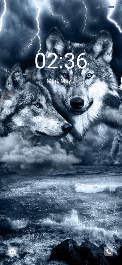 Dark wolf waves screenshot