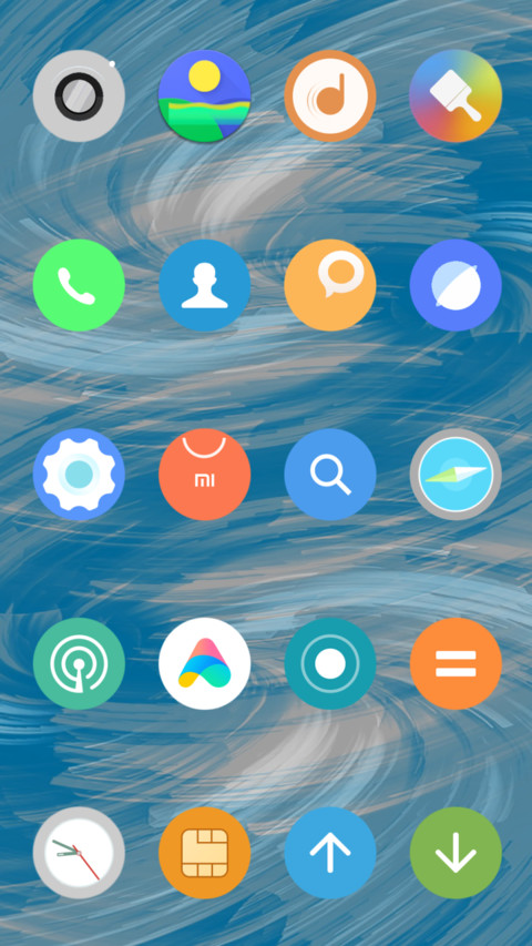 Minimal P. Blue UI screenshot