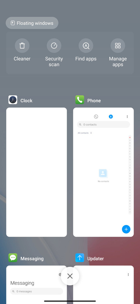 Red and blue screenshot