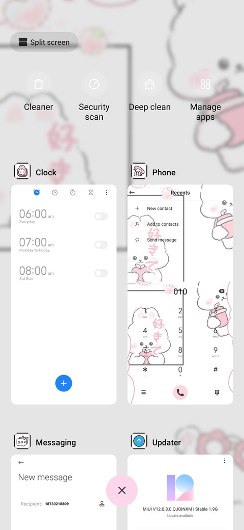 Pink comic girl screenshot