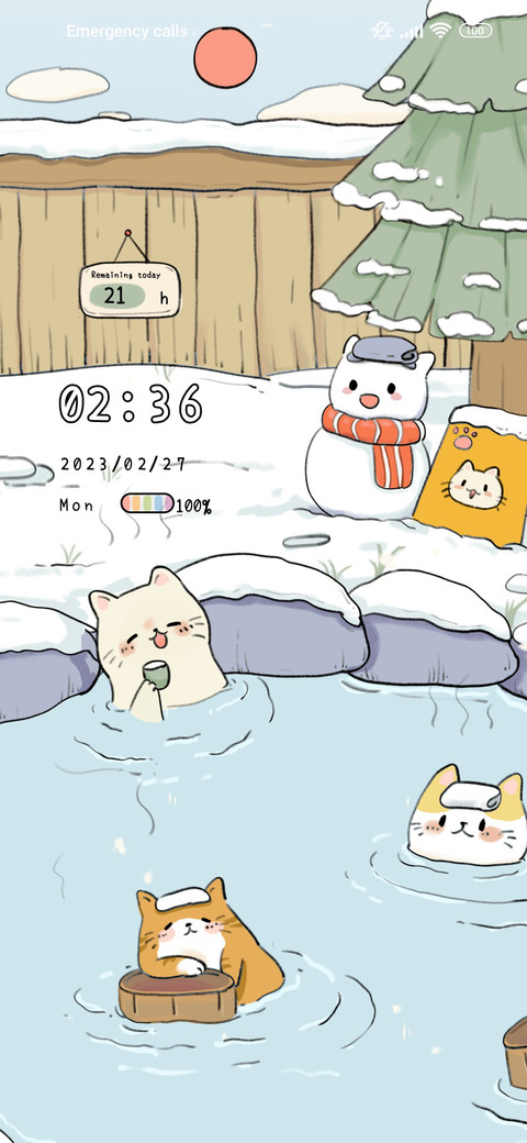 Hot spring cat screenshot