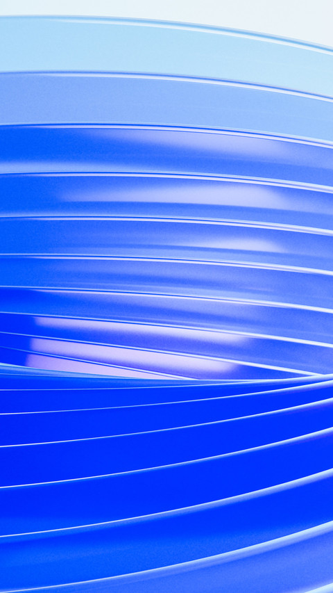 Deep blue gradient glass screenshot