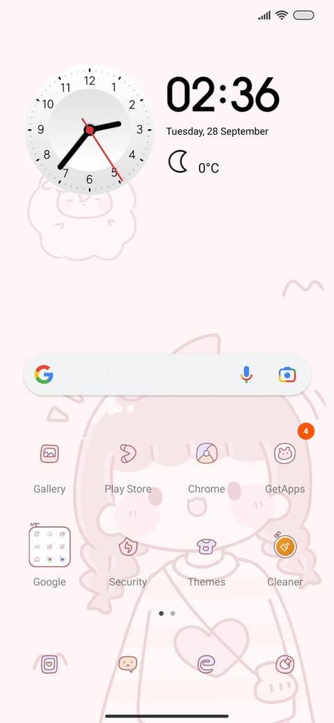 Pink girl screenshot