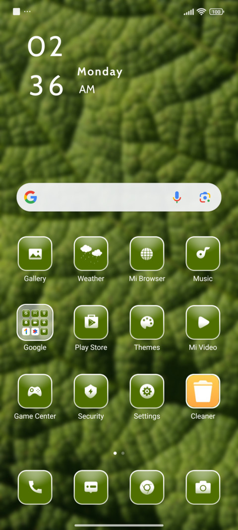 Leaf screenshot