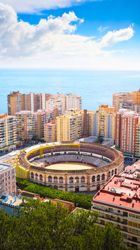 Bullring in malaga spain screenshot
