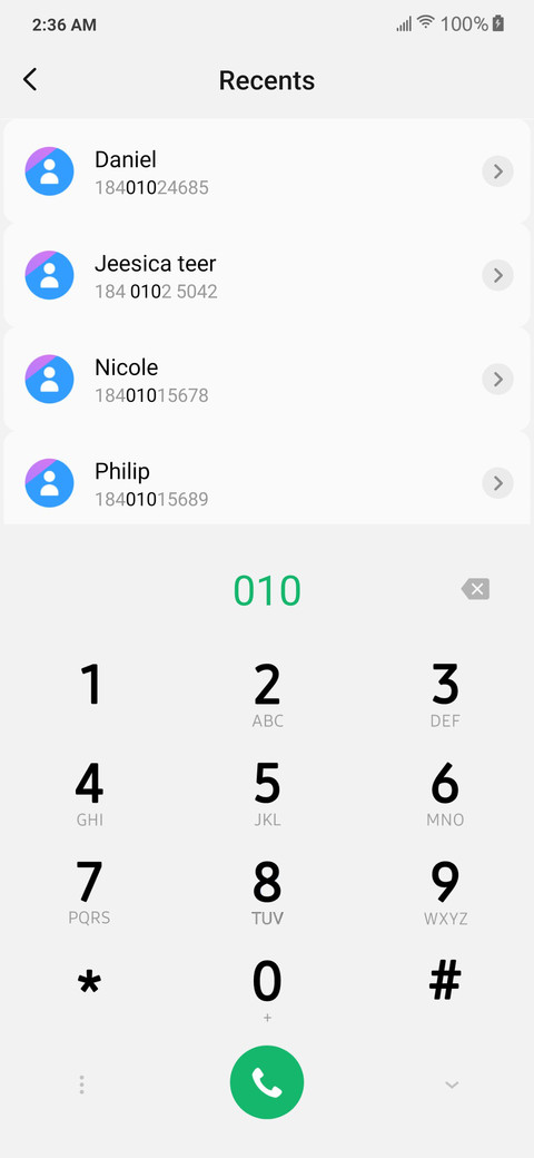 One UI screenshot