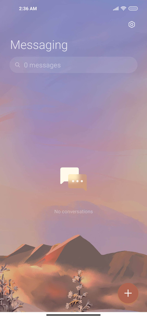 Afterglow widget screenshot