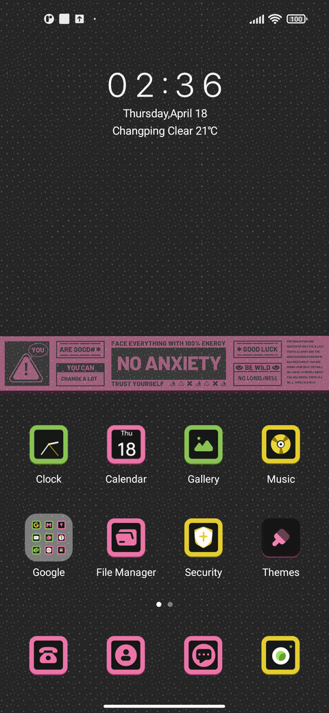 Sticker wallpaper screenshot