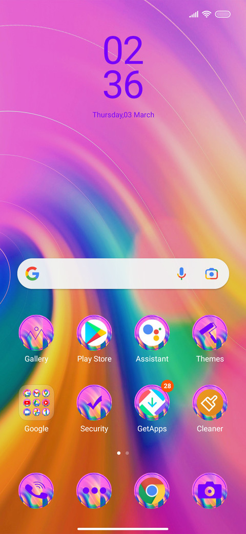 Colorful wave BG screenshot