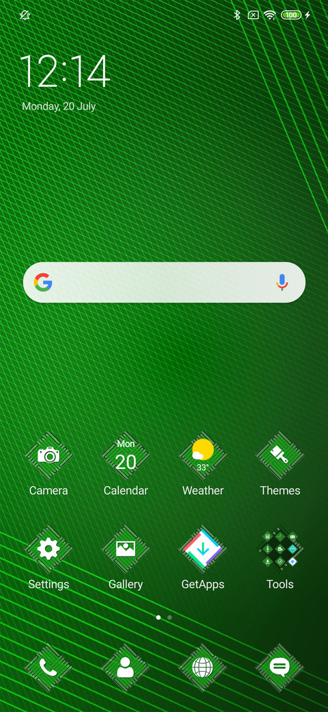 Green Abstract Pattern_3MDS screenshot