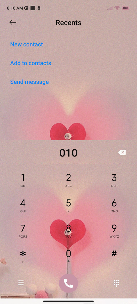 Cardiac signal screenshot