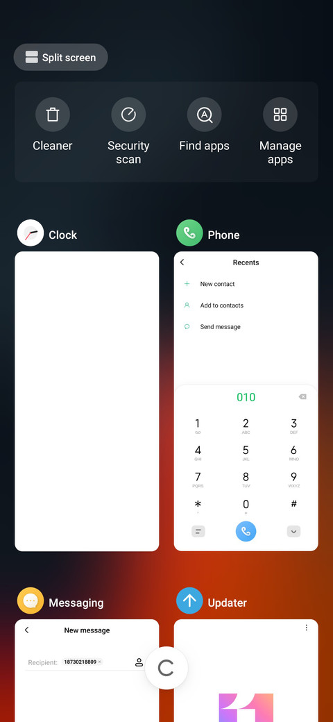 Android 12 screenshot