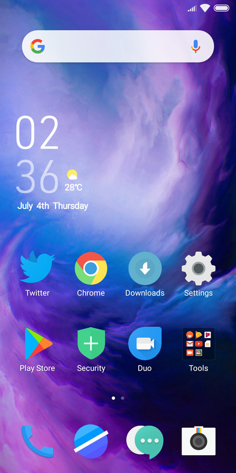 ONEPLUS 7T screenshot