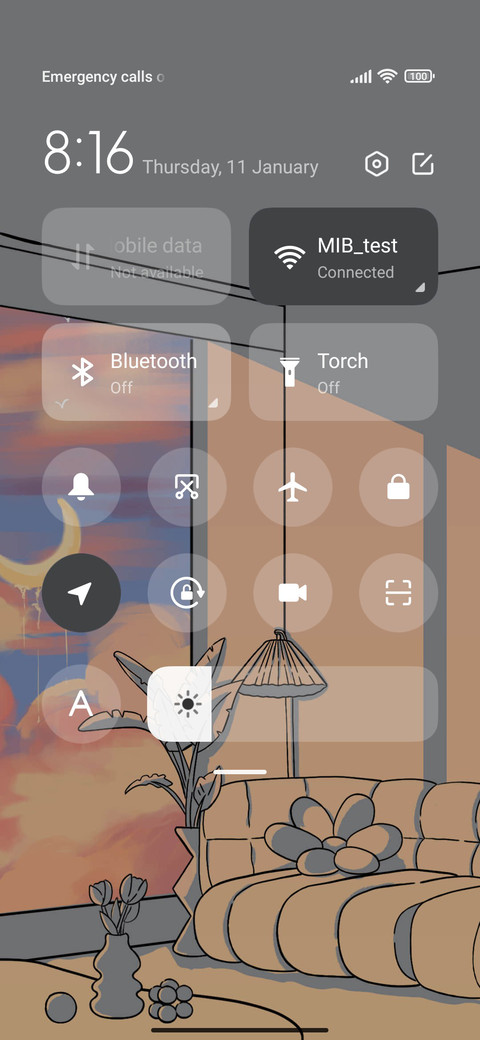 Light landscape screenshot
