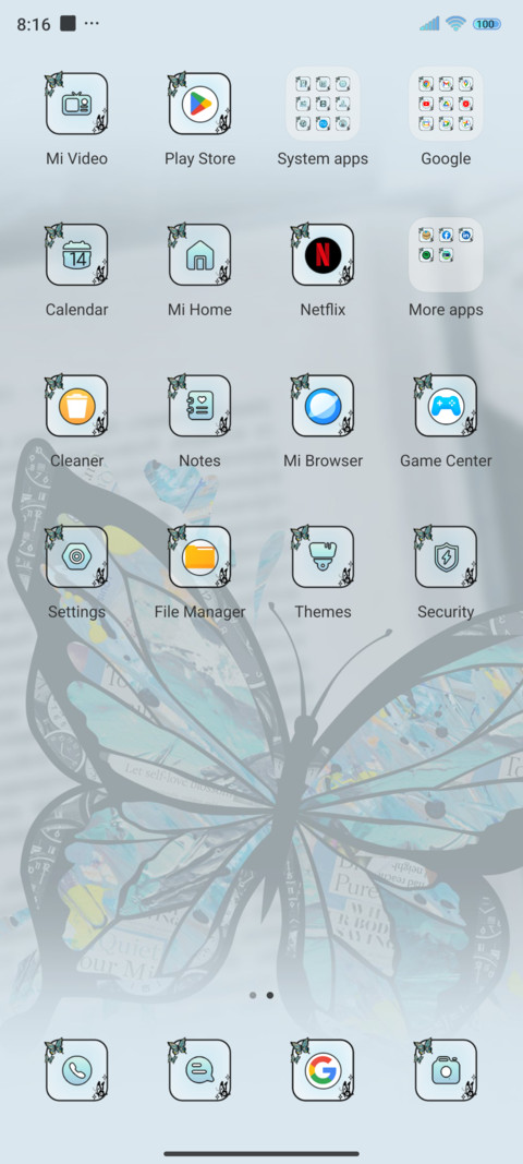 Ins butterfly screenshot