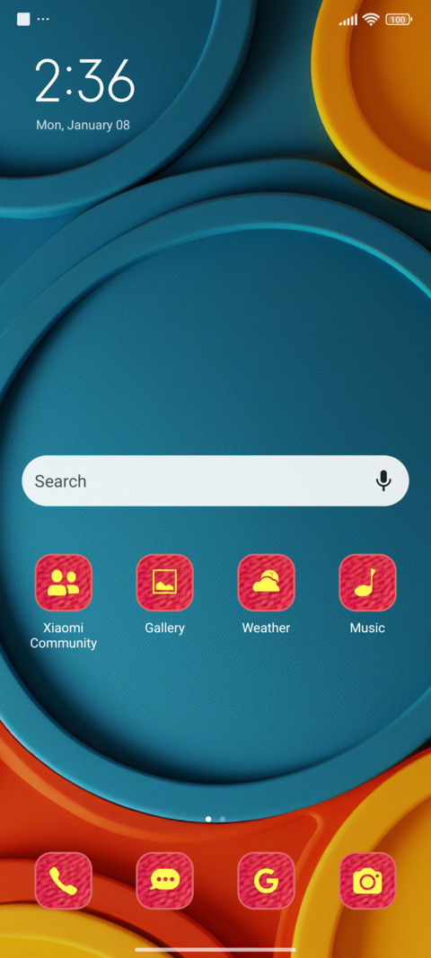 abstract circles screenshot