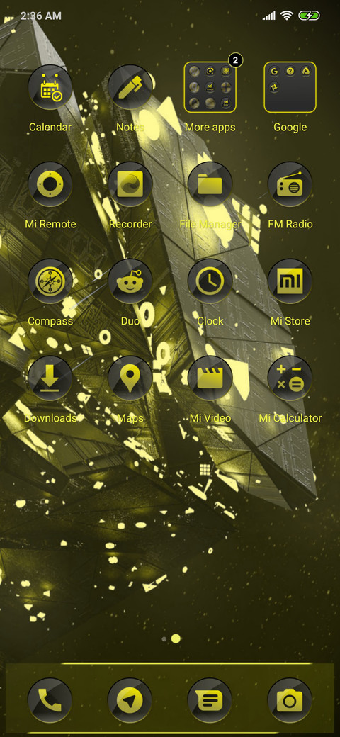 Yellow Gradient X screenshot