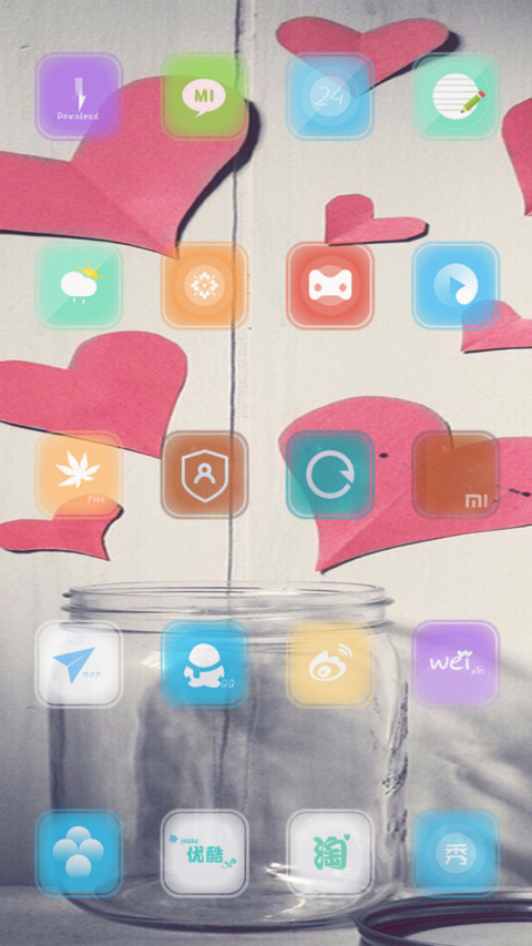 Heart and love screenshot