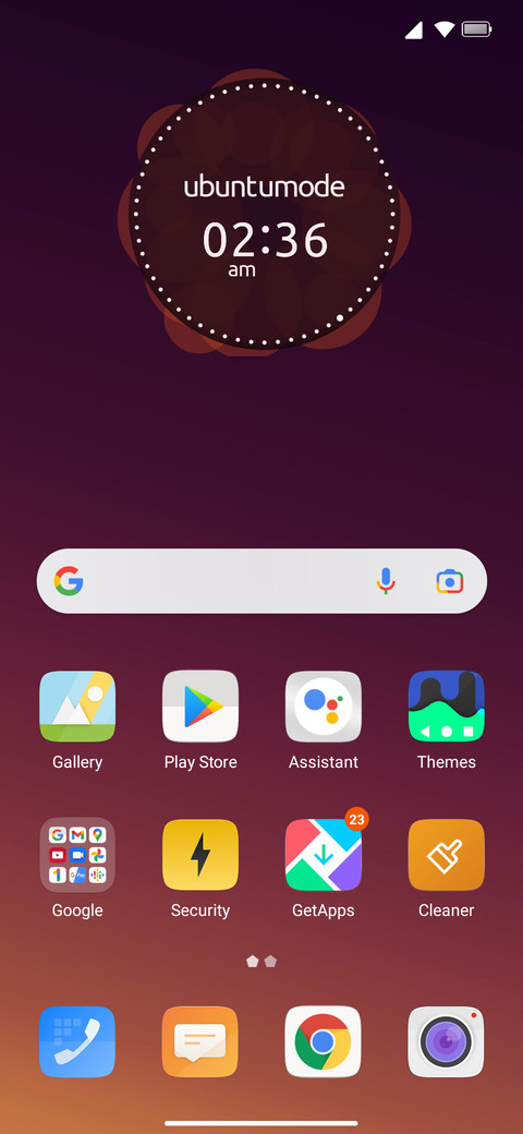Ubuntu Mode screenshot