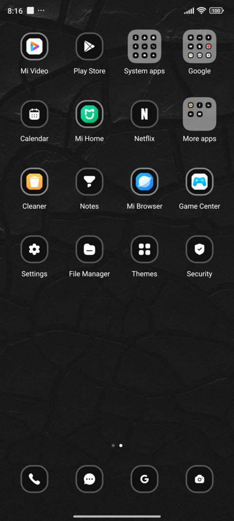 Grey textile screenshot