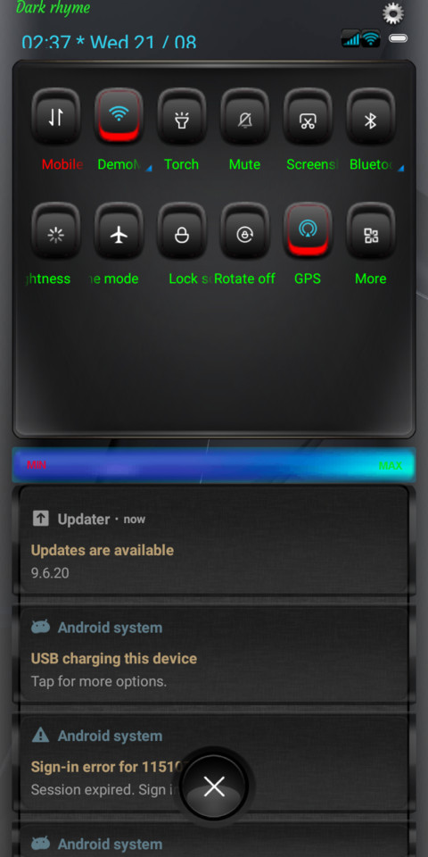 Dark rhyme V10 screenshot