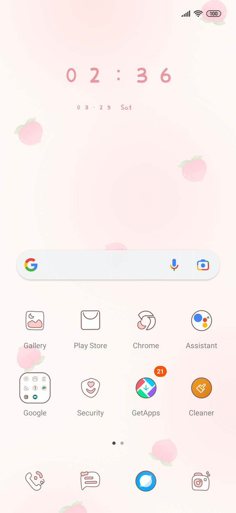 Peach likes you screenshot