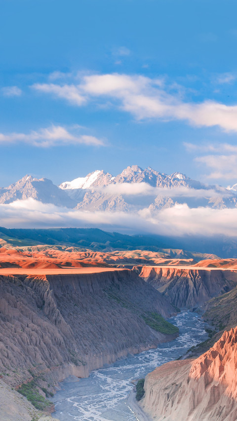 Sunrise Landscape of Anjihai Grand Canyon screenshot