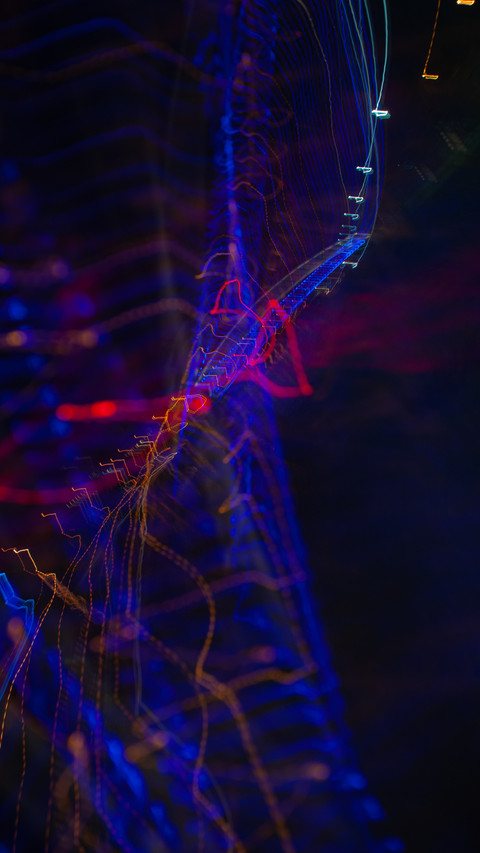 Abstract light painting colorful lines screenshot