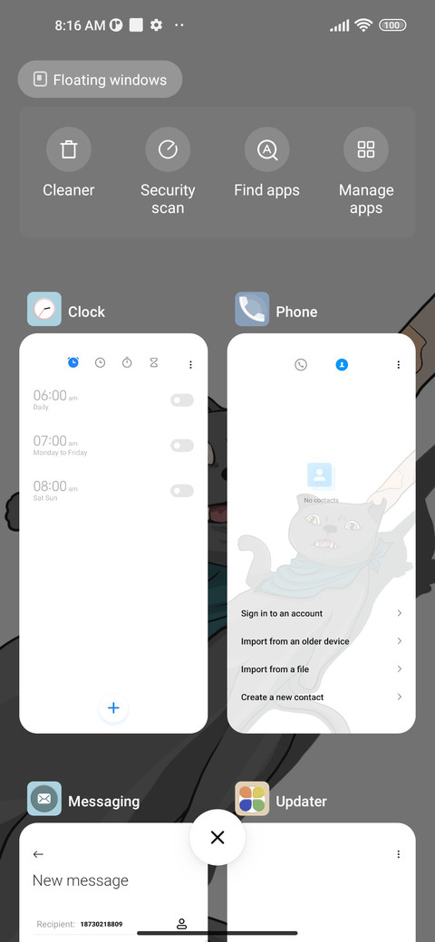 Lazy screenshot