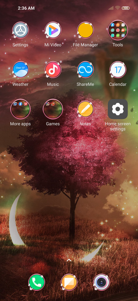 Pink spring tree screenshot