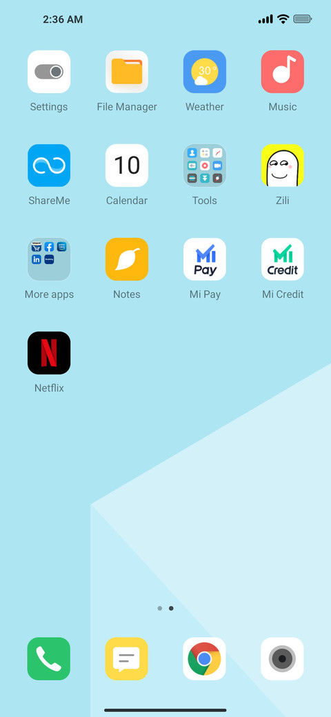 Minimal UI screenshot