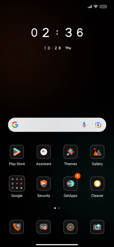 Orange screenshot