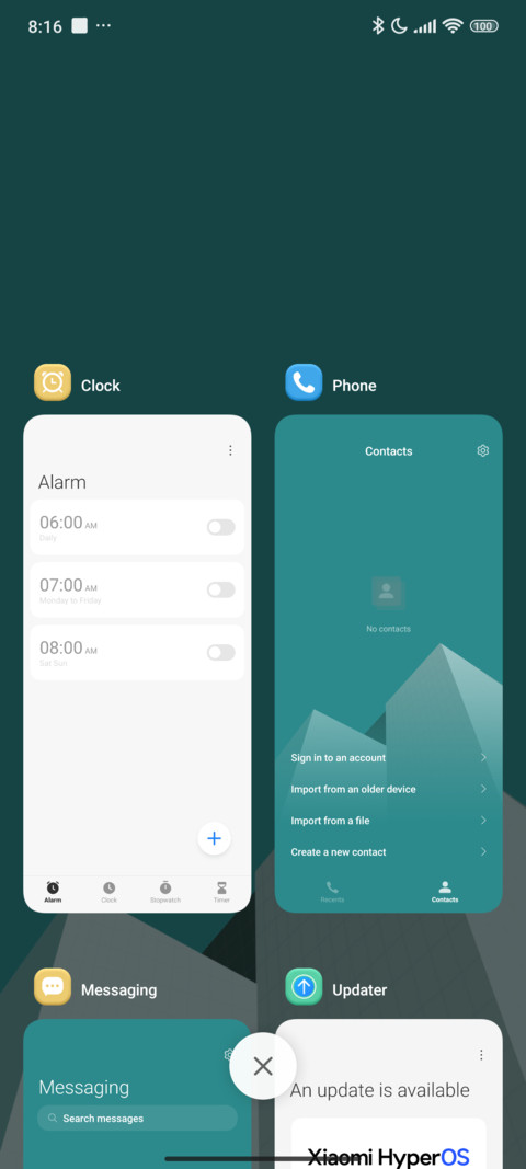 Cyan Realm Blank screenshot