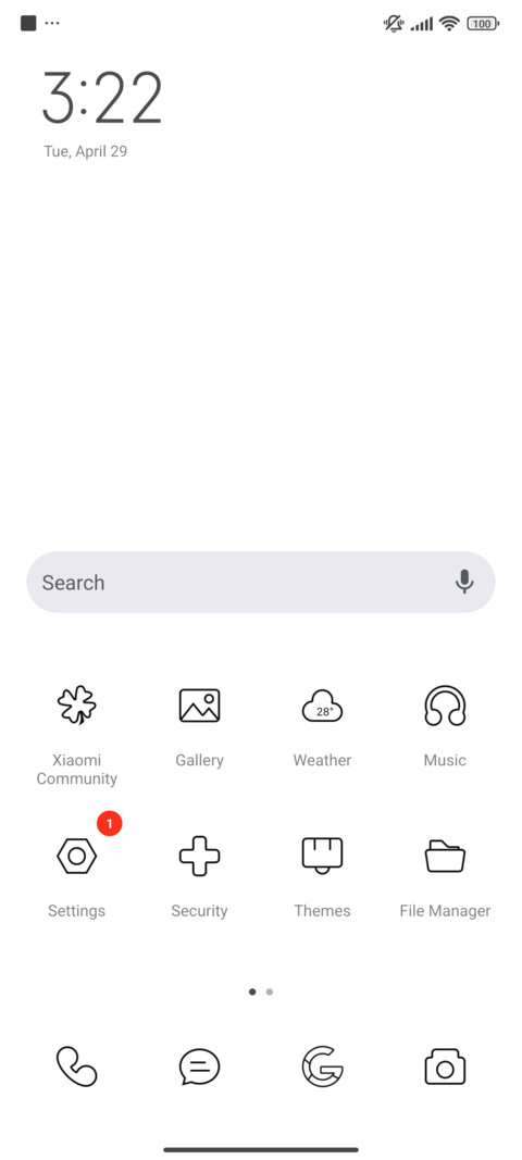 White Style screenshot