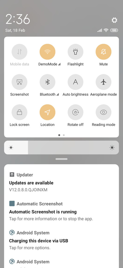 Multiple switching screenshot