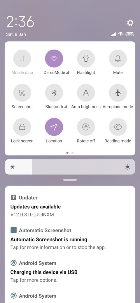 Purple screenshot
