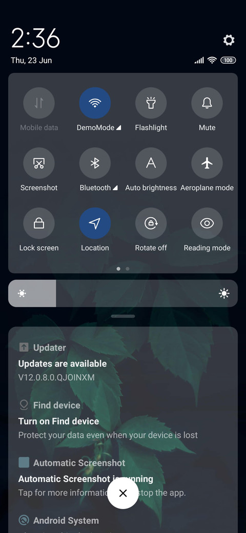 eye protection screenshot