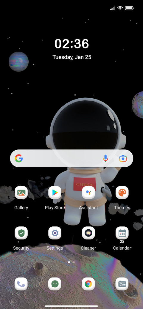 3D astronauts screenshot