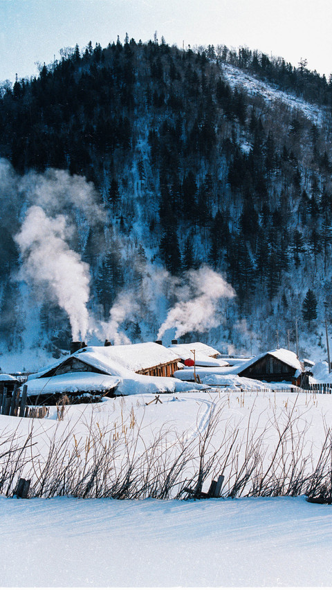 The heavy snowfall in northeast china has turned purple screenshot