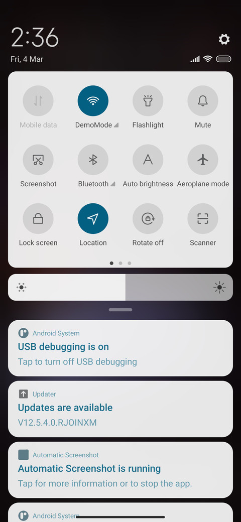 Galaxy screenshot