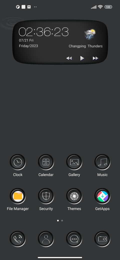 Dark v3 screenshot