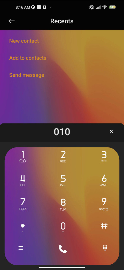 Colorful aurora screenshot